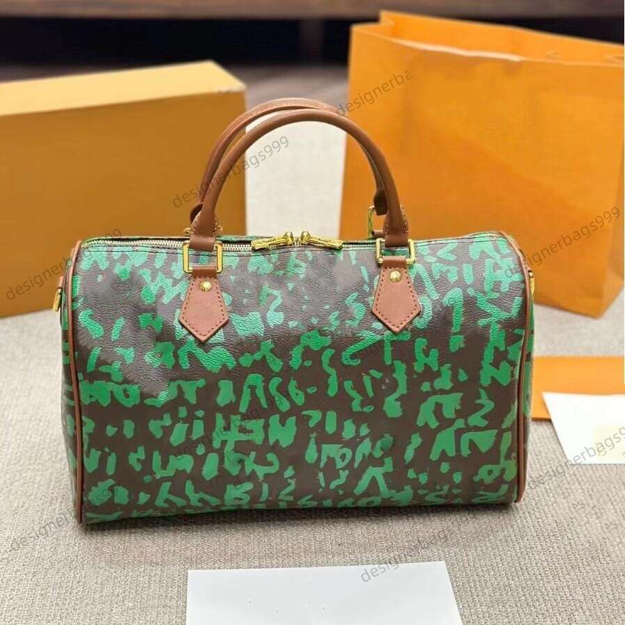 10A luxury designer handbags high quality Totes New Designer Men Womens Graffiti Duffel Bag Canvas Pattern Flowers Lage Handbag Lady Travelling Bags