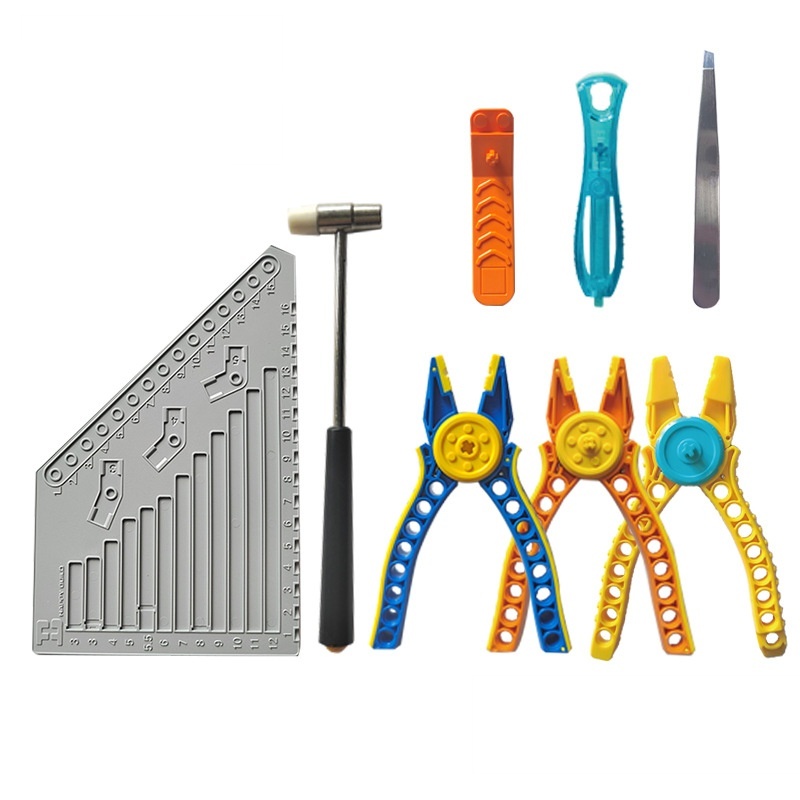 Ensemble de blocs de construction et désassemblage d'ensemble d'outils auxiliaire, outil de retrait de la pièce, pinces de retrait des pièces, ma