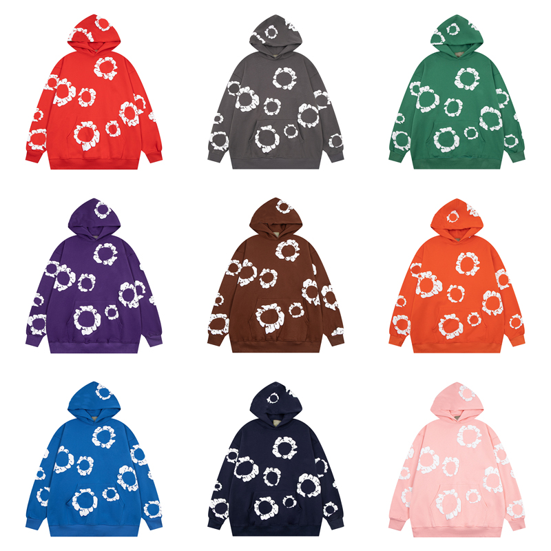 Men's Hoodies Designer Hoodie Mens Street Hip Hop Sweatshirt Round Neck Pullover Printed Casual Loose 837
