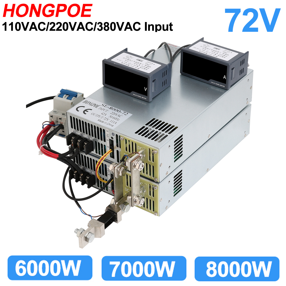 72V Power Supply 0-72V Adjustable Power 110V 220V 380V AC to DC 72V Power Support 0-5V Analog Signal Control 60000W 8000W Series-image-1109295858