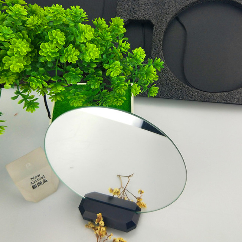 2C Classic Cosmetic Handle Makeup Patent Diamond Lattice Hand Vanity Bathroom Touch up Mirror With Gift Box-image-1108677085