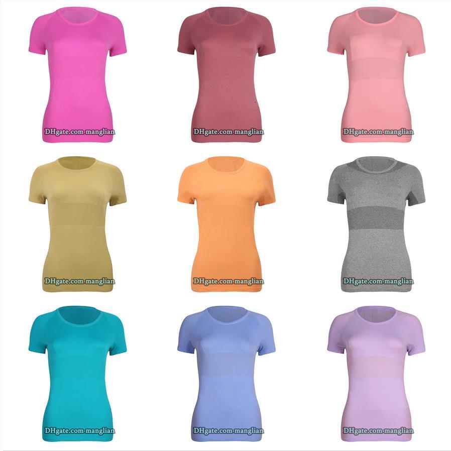 Designer Yoga T-Shirts Stylish Sports Yoga Tee for Women Quick-Dry Fitness Top with Breathable Fabric and Line Decoration Gym Workouts Jogging an-image-800809669