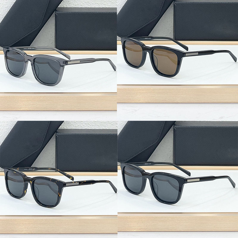 FULL Frame Symbols Sunglasses Lconic Metal Plaque PR A21S Designer Acetate Square Frame Glasses Mens Street Fashion High Quality Protective Glasses