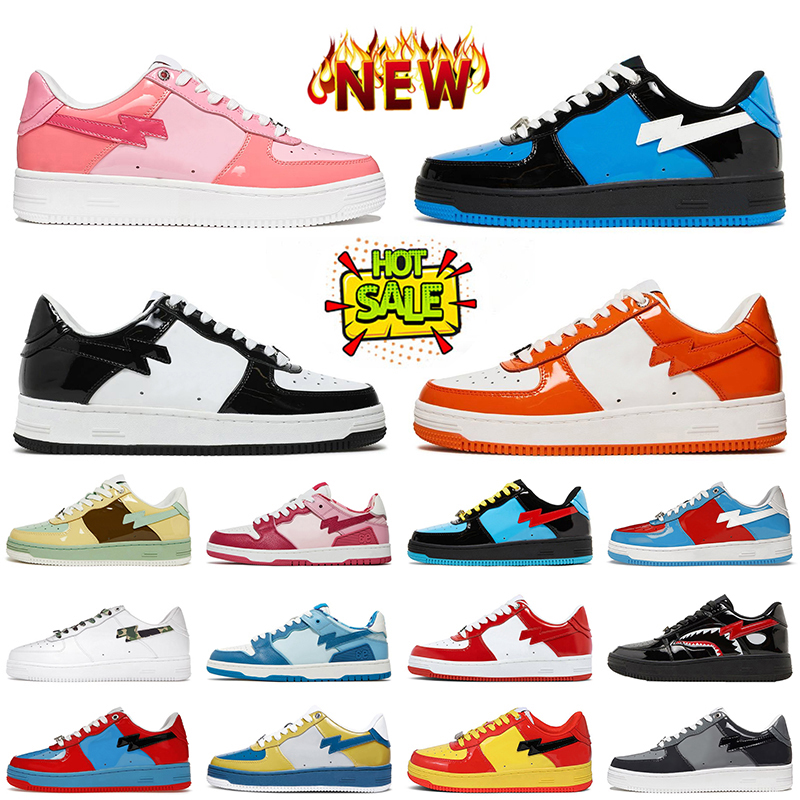 Fashion Camouflage Low Top Designer Casual Shoes Patent Leather Black White Color Camo Combo Pink Womens Mens Platform Sneakers Grey Green dhgate