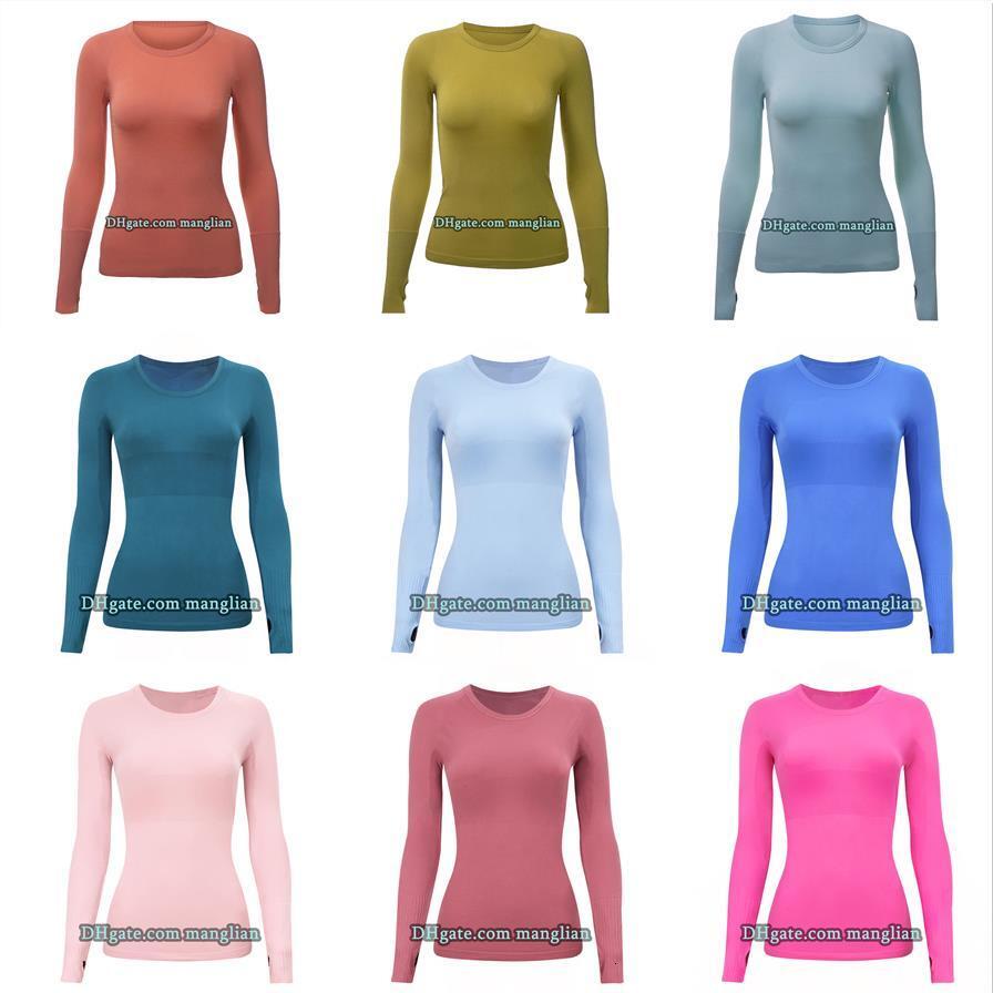 Women Yoga Long Sleeve T shirts Designer Yoga Wear Quick-Dry Lightweight Activewear Line Decoration Fitness Training Gym Workouts Comfortable Pil-image-799923816