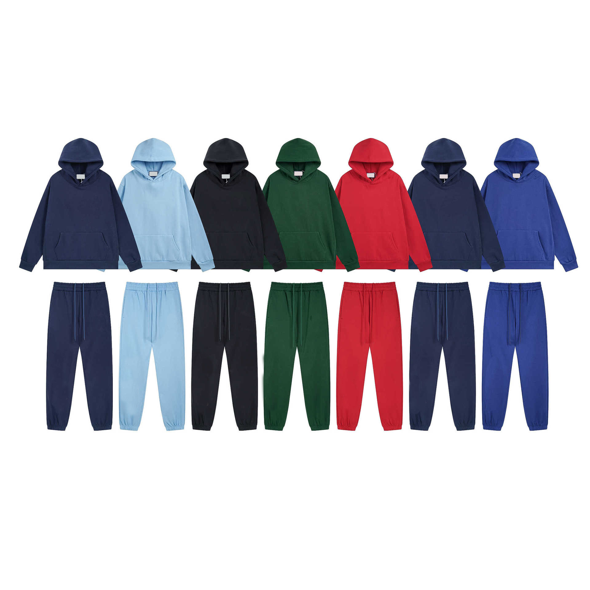 Streetwear Unisex Hoodie and Jogger Pants Set - Long-Sleeved Stylish Designer suit-image-990094667
