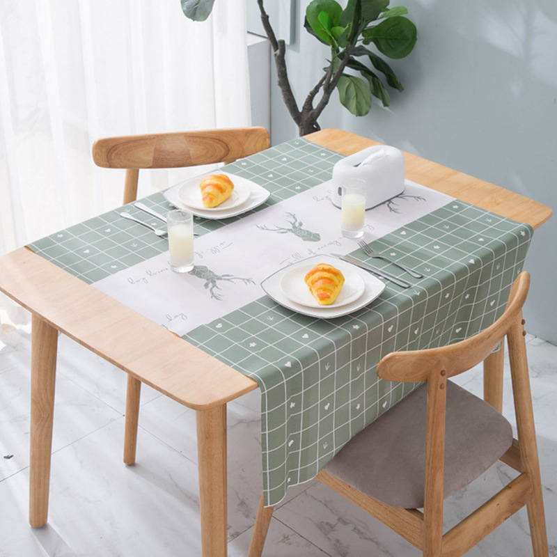 Nappe de table imprimée imperméable 2025 salon salle à manger café maison