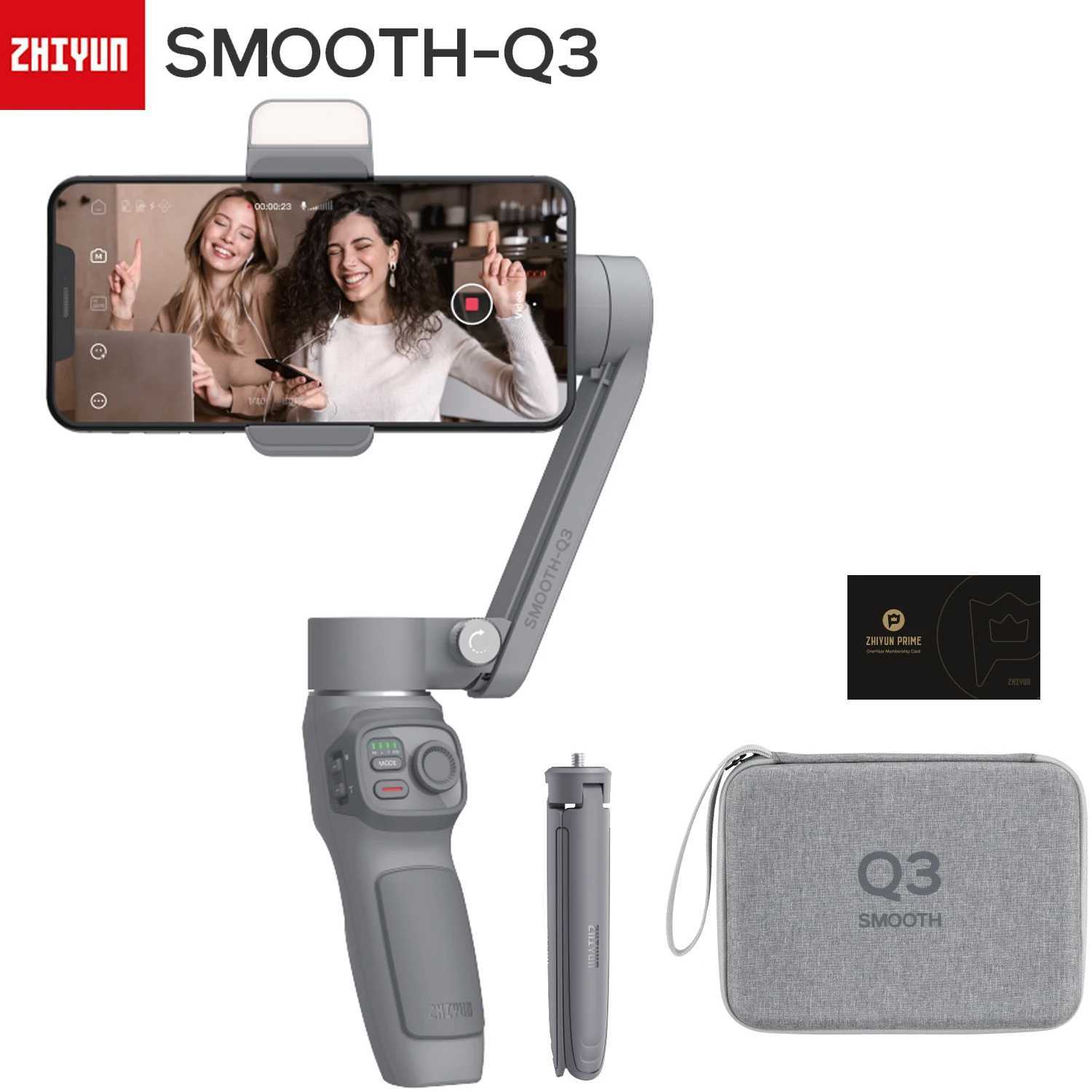 Stabilizers ZHIYUN SMOOTH Q3/Q4 Universal Joint Smartphone 3-axis Mobile Universal Joint Stabilizer Suitable for iPhone 13 Pro Max// CL250116-image-1042062391
