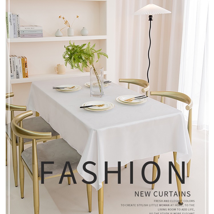 Simple Solid Color Conference Hotel Outdoor Decorative Tablecloth