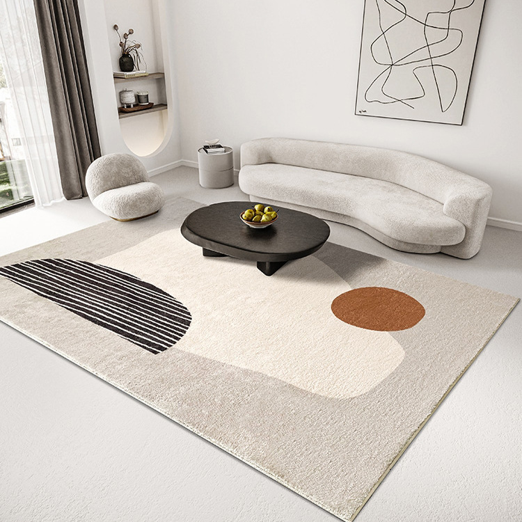Living room carpet thickened plush sofa imitation cashmere home bedroom bedside floor mat-image-1042261343