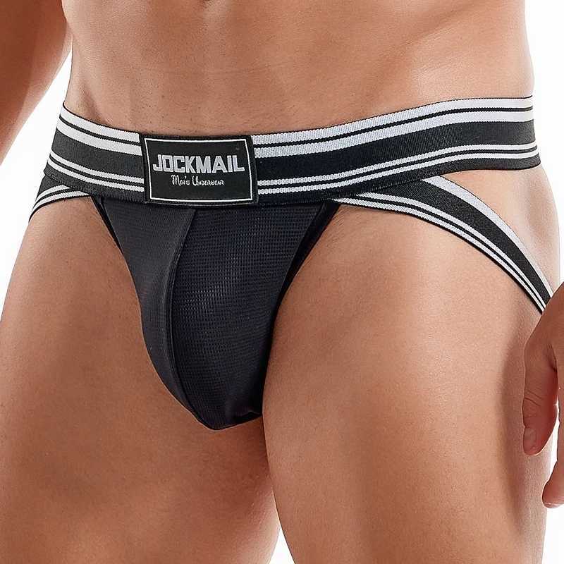 Underpants Fashion Breathable Cotton Mens Jockstrap Underpants G String Thongs Men Underwear Lingeries for Gay Calzoncillo Hombre S251164