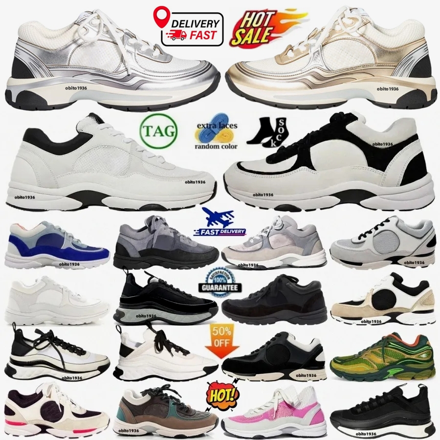 Designer Low Top Trainer Suede Women Men Shoes Sneaker White Black Triple Ivory Blue Coral Red Reflective Tweed Velvet Orange Silver Dark Grey Na-image-987486312