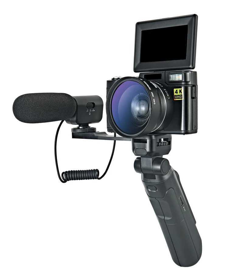 Digital Cameras Winait Super 4K Vlog Digital Video Camera with 3.0 Color Display and Tripod Changeable Lens Camera z250117-image-1042284777