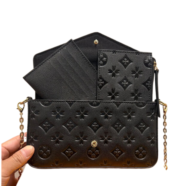 10A Lady Clutch Crossbody Felicie Pochette M61276 Shoulder Bags Handbags Designer Bags Wallets 3 in 1 Ladies Flap Bag High Gold Chain box dust ba