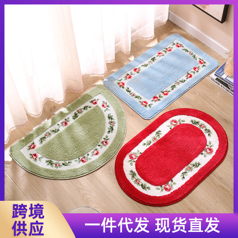 Style Entrance Door Mat Entrance Door Mat Foyer Bedroom Door Bathroom Toilet Non-slip Water-absorbing Foot Mat-image-1042893401
