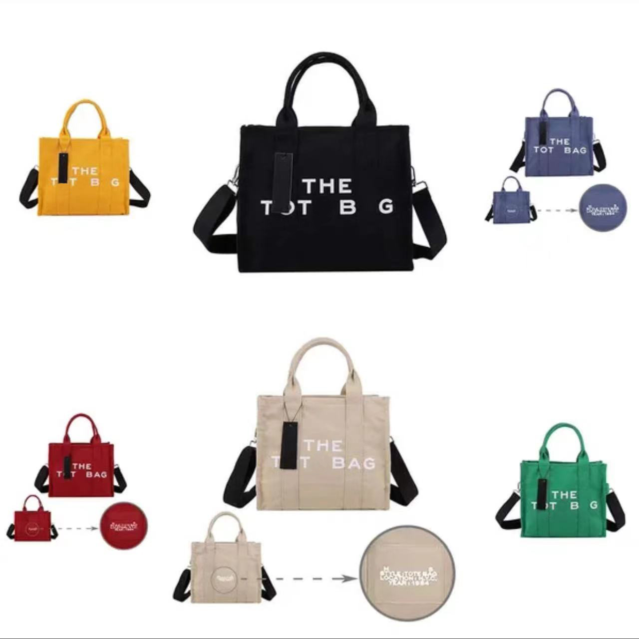 12A Tote bag designer bag women's shoulder bag canvas handbag crossbody bag luxury large capacity shopping bag fashionable multi-color handbag