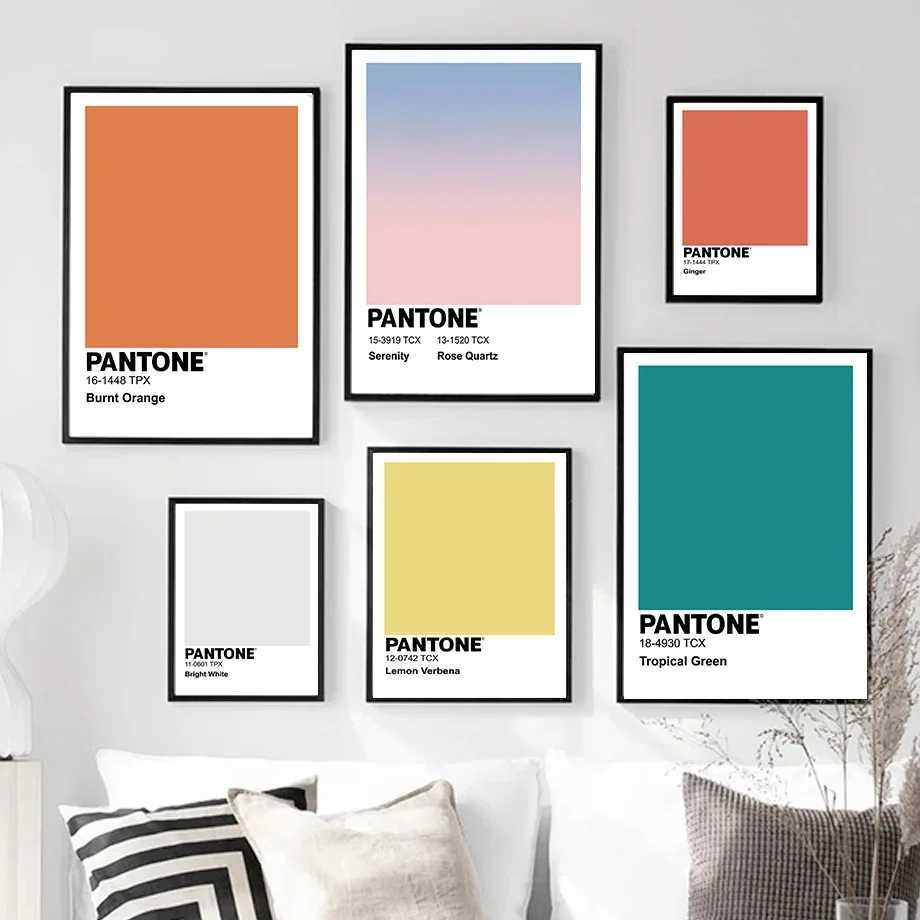 Nordic Pantone Orange Green White Minimalist Wall Art Canvas Painting Posters And Prints Wall Picture For Living Ro Decor Y250122-image-1042826964