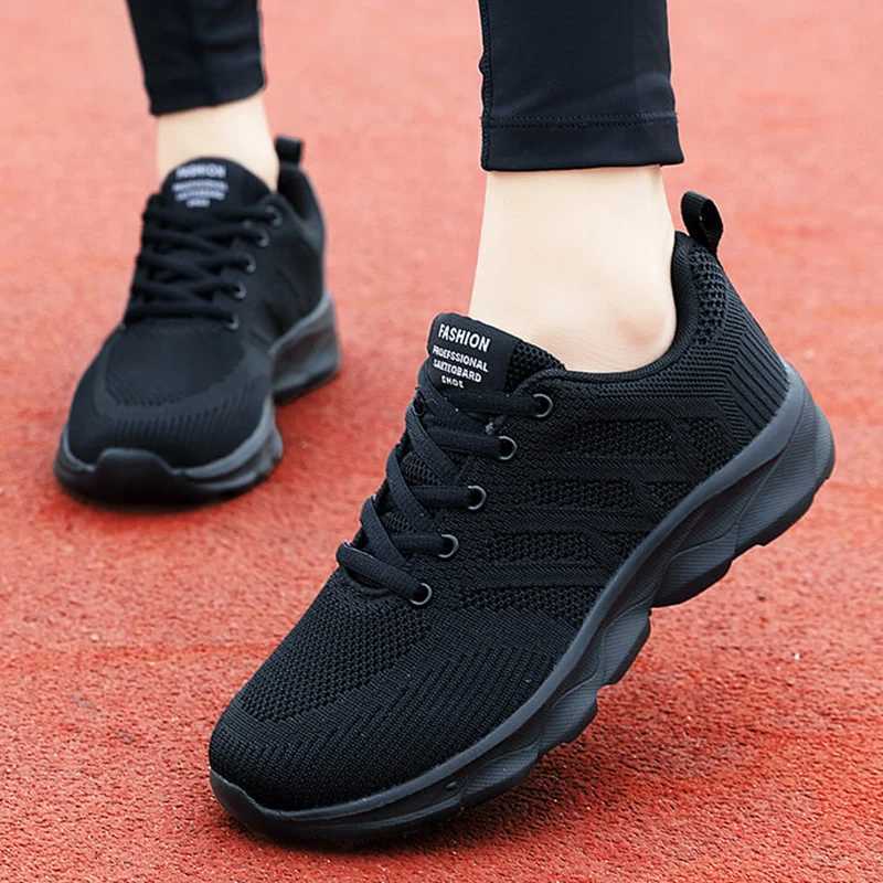 Fi 2024 New Sneakers For Women Breathable Outdoor Plus Size Women Sneakers Mesh Fabric Lace Up Female Footwear Shoes WomenXJ251208