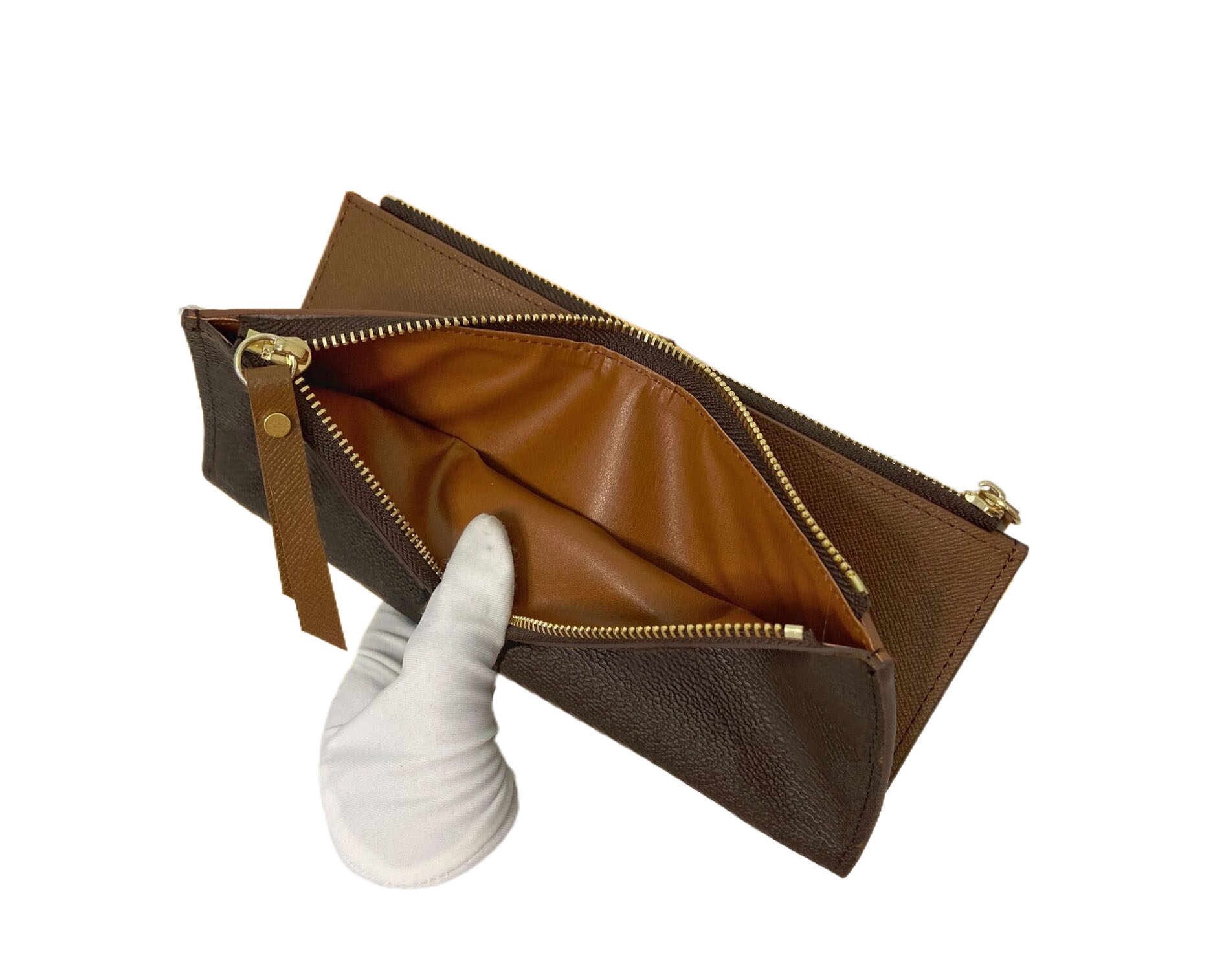 Portefeuilles de créateurs pour femmes classiques Adele Double Sac Style Purse de qualité premium Fleurs de qualité Long Carte Carte Stylist Fash