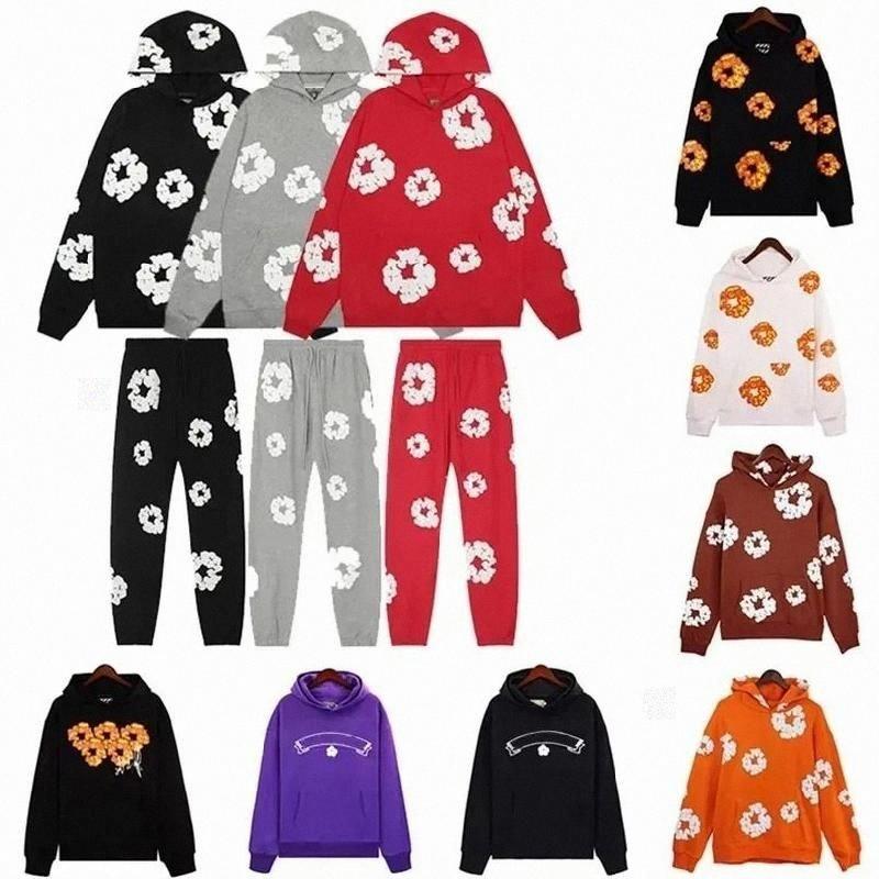 Designer hoodie Tidal Print Kapok Hoodie Sweater Pants short t shirt old money Style New Design Men and Women jogger jacket pullover jogger shirt sh