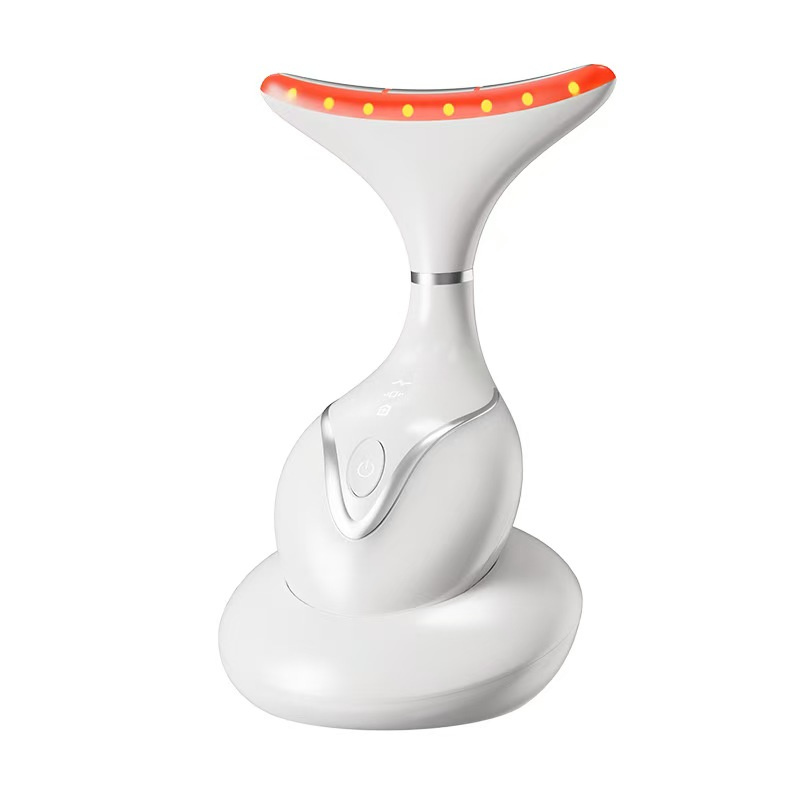 EMS Electric Beauty Facial Machine for Skin Care 9 Color Led Face Neck Lifting Massager Red Light High Frequency Therapy-image-1106158341