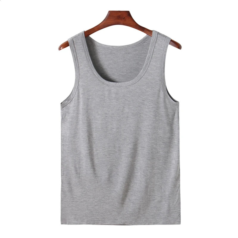 4XL 5XL 6XL Plus Size Mens Tank Top Vest Cotton Mens Sleeveless Tank Top T Shirt Bodybuilding Vest Undershirts O-neck Tanks Tops 250122