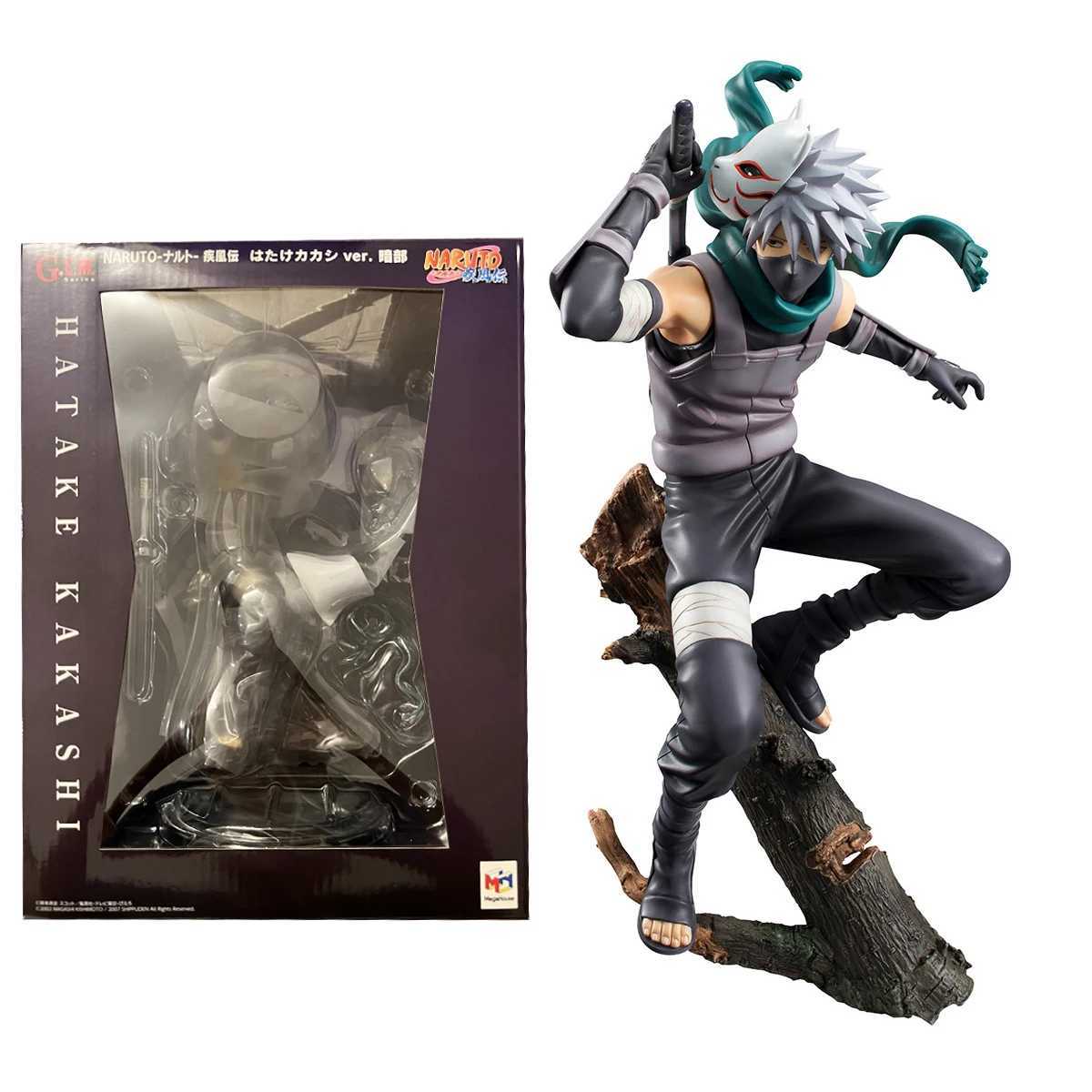 23CM Anime Hatake Statue PVC Action Figure Naruto Shippuden Kakashi Figurine Collectible Model Toy C260309-image-1096836340