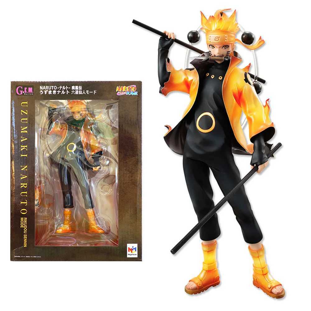 28CM Anime Uzumaki Naruto Rikudousennin Modo Standing Model Toy Gift Collection Action Figure PVC C260309-image-1096836335