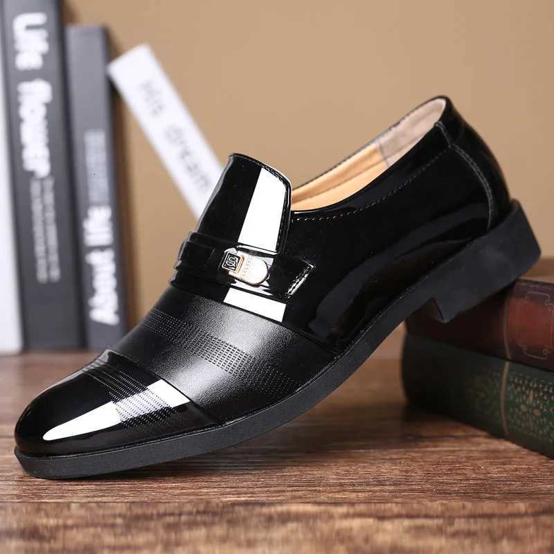Dress Shoe for Men Formal Shoes Leather Loafers Wedding Original Classic Mens Shoes Casual Large Size Business Loafers XJ250801
