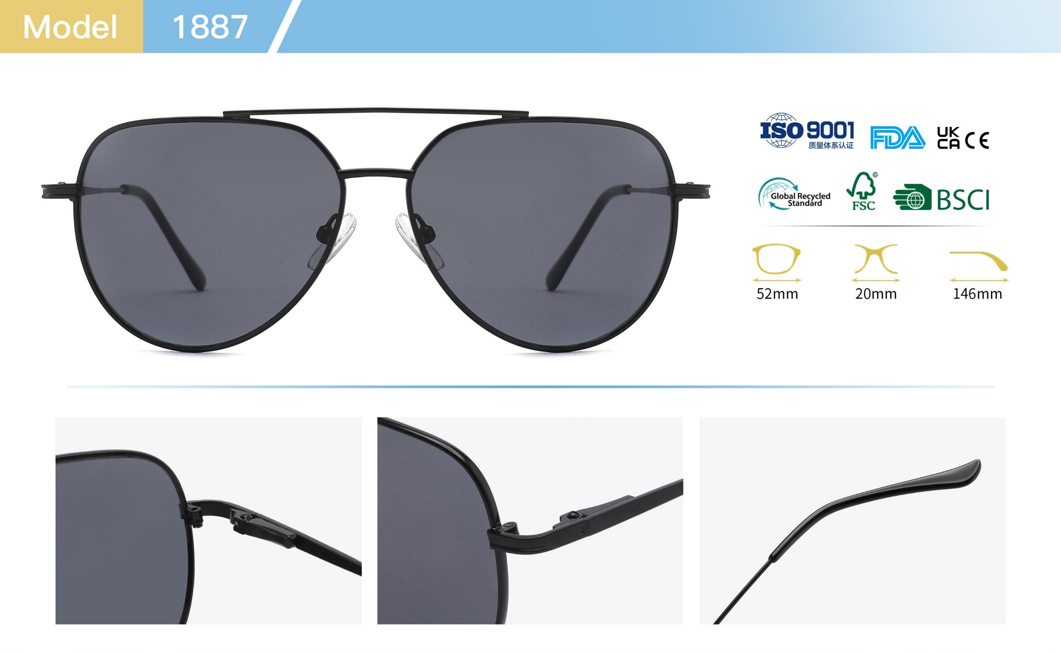 Designer sunglasses luxury glasses for women trendy men's Sunglasses retro round frames UV400 anti-uv lenses high-quality acetate durable light