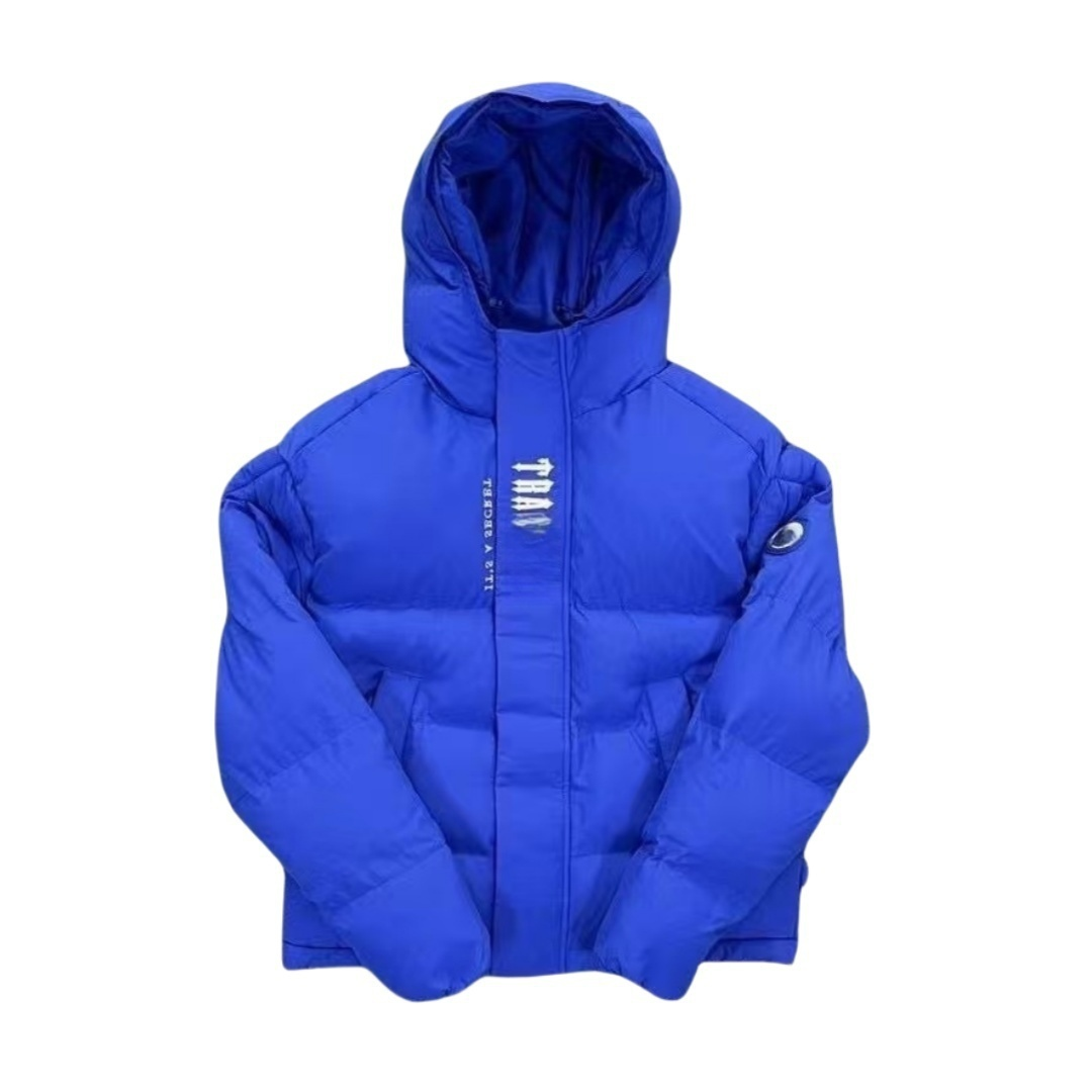 trap puffer Mens Down Jacket puffer Trap Parka High Quality Street Irongate Jackets Men Woman Thick Warm Embroidered Clothing Zipper Puffer Waterpro
