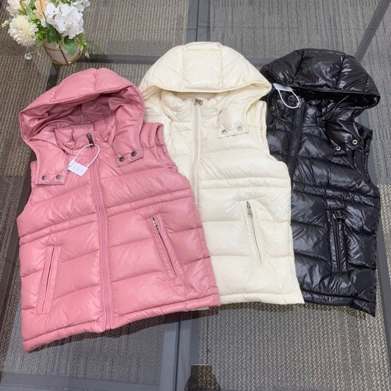 DesignerWaistcoat Kids Down vest Brand Outwear toddler winter Waistcoat Baby Girls Toddler Children black white pink Clothing z8Pl#-image-1069362009