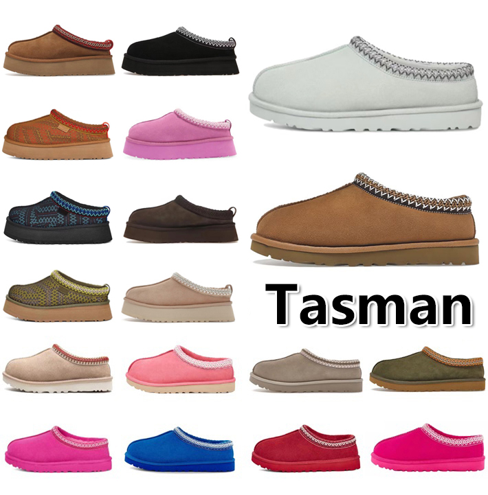 2025 Women Slippers Australia Tropical Pink Designer slides Tazz snow Winter Sheepskin womens boots Ladies Tasman Fur Boot Classic Ultra Mini Wool A