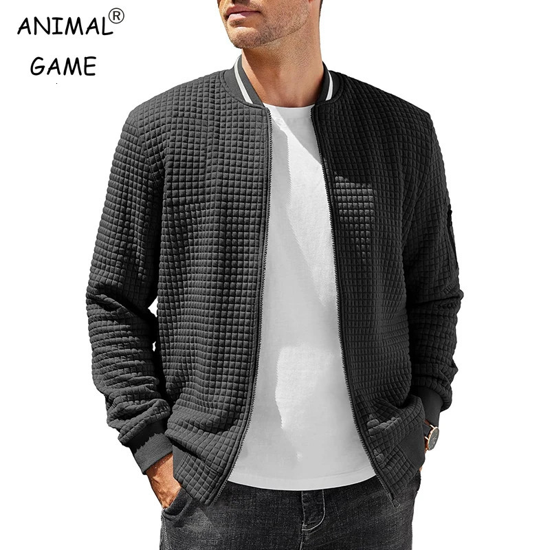 Mens Casual Long Sleeve Jackets ColorBlock Varsity Jacket Fashion Zipper Lightweight Coat with Pockets Autumn Streetwear 250731
