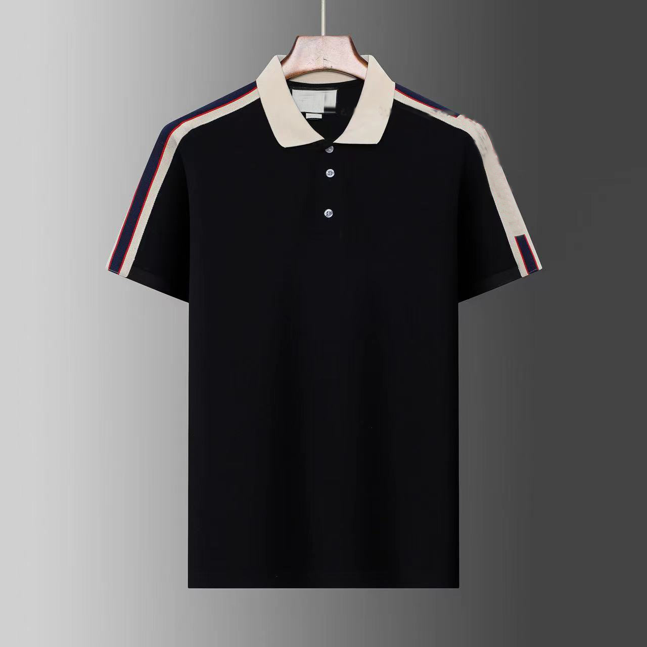 Mens Designer polo shirt men's Polos t shirt tees high-end Polo fashion Cotton V Neck man Tops Tees Woman Tshirts Luxury Casual couple Clothes
