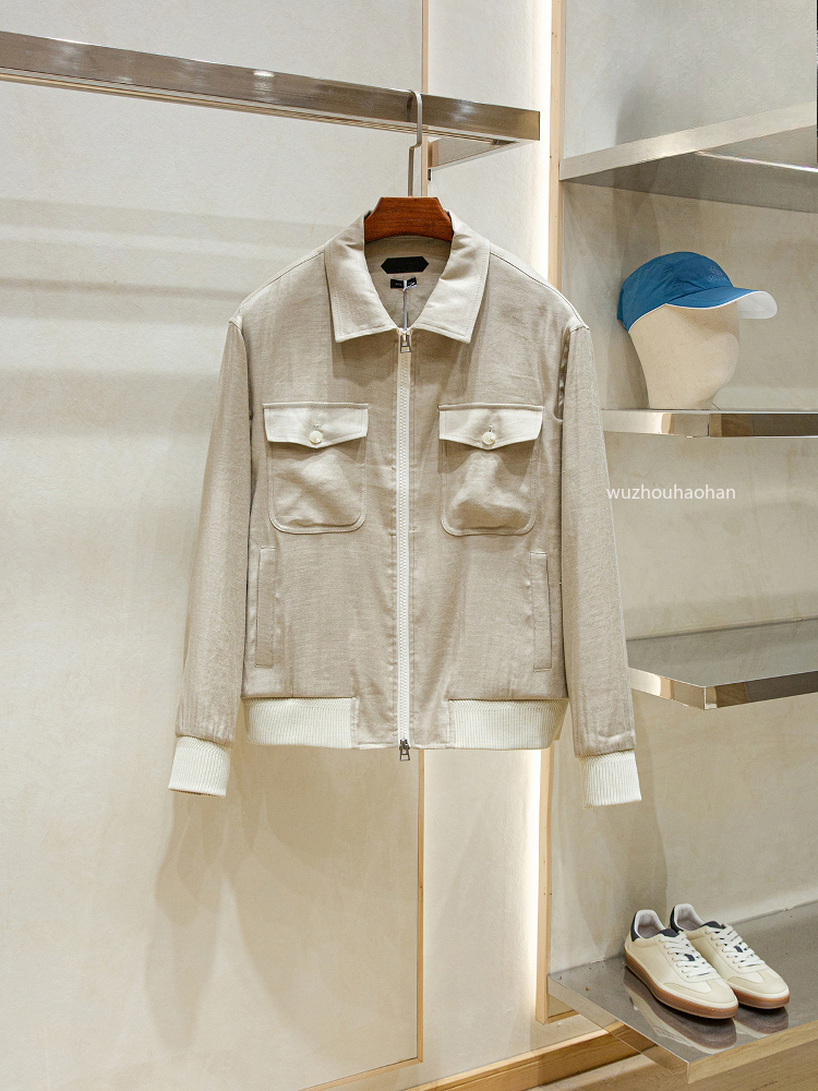 Designer Men Jackets Spring and Summer Linen Blended Casual Thin Lapel Jacket Coat TF1289