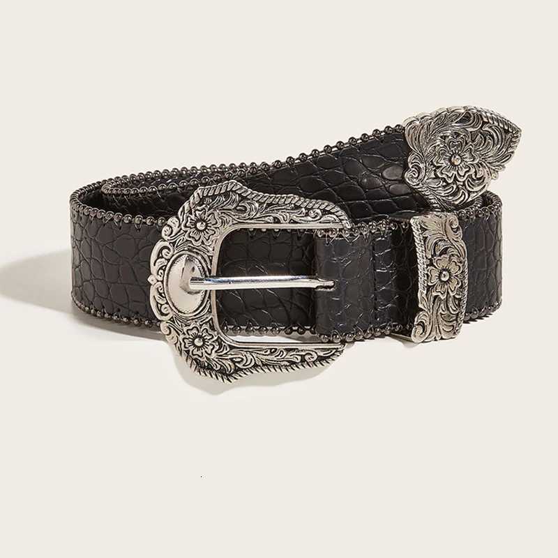 Unisex Jeans Belt Goth Y2k Designer Belts For Women High Quality Luxury Black Punk Accessory 3.8cm Waistband Men Belt Boho XJ250801