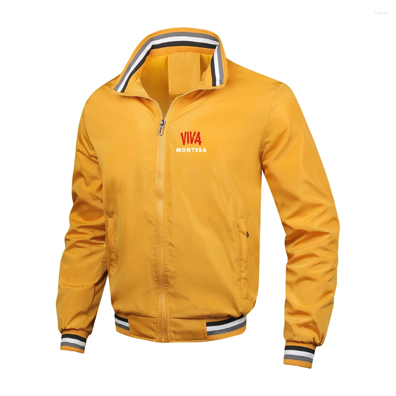 Men's Hoodies Viva Montesa Lightweight Work Jackets Mens Fashion Style Zipper Pockets Coat Full Zip Spring And Autumn Sports