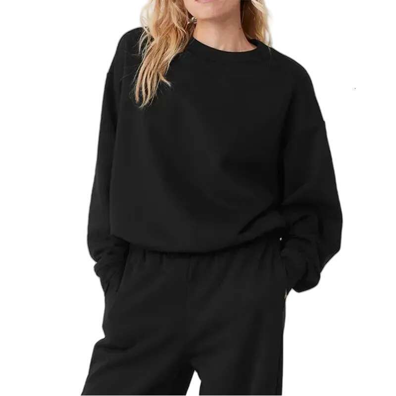 Yoga Suit Sweatshirt Loose Long Sleeved Round Neck Top Gym Sweatshirt Suitable For Both Men And Women Casual Sweatshirt Women's Sweatshirt Spor