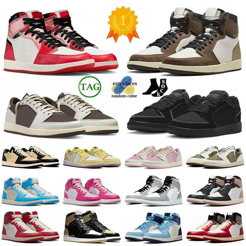 1s Low Reverse Mocha Basketball Shoes Men Women Medium Olive Canary High Top Lost And Found Chicago Unc Reimagined Mens Sports Sneakers 36-47-image-940575699