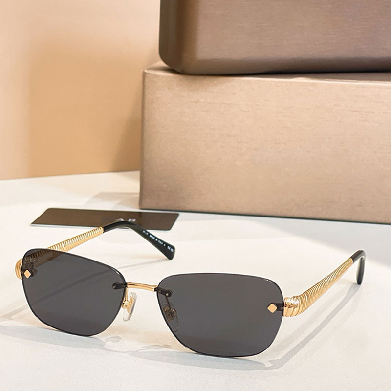 26ss Spring New Tubogas Sunglasses Rectangular Metal Frame Male Female Designer Outdoor Leisure Holiday Travel Beach UV400 Protective Sunglasses BV4