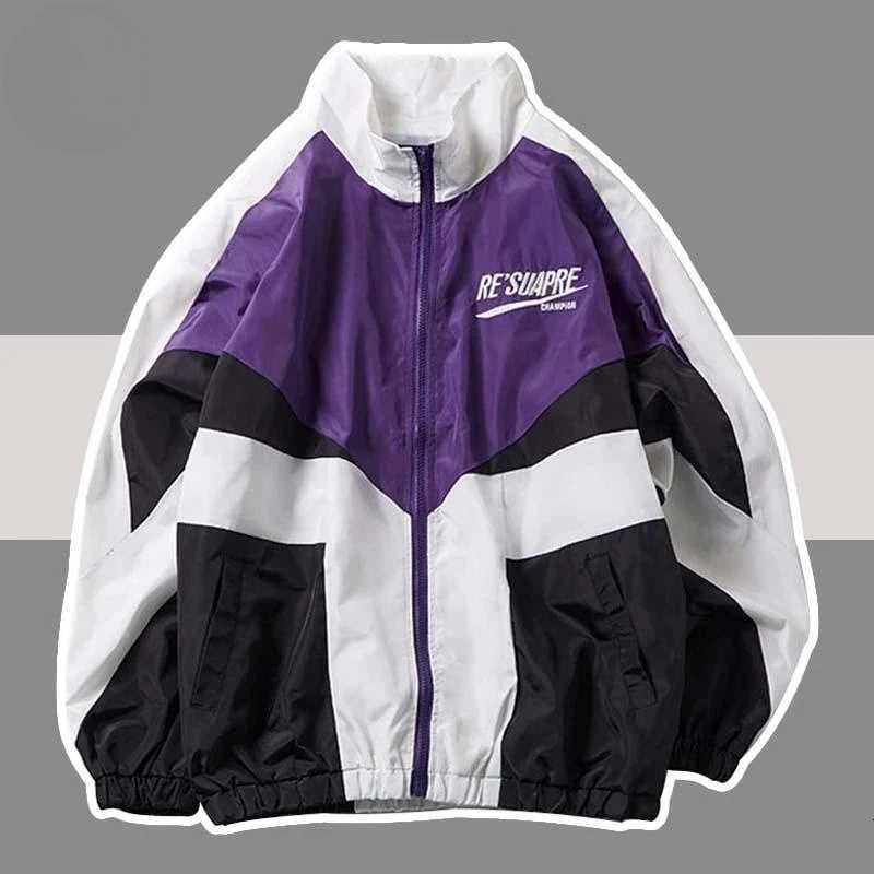 Spring Fall Varsity Jacket Men Patchwork Embroidery Bomber Jacket Casual Street Loose Zipper Coat Women Couple College Jackets XJ250801