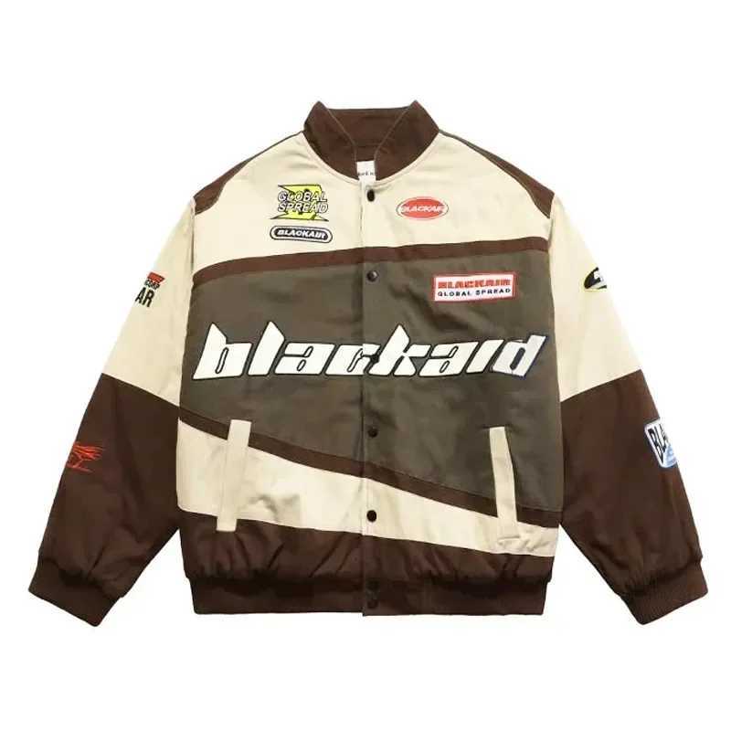 2022 Autumn and Winter New American Retro Hip-Hop Y2K Loose Men and Women Thin Baseball Clothing Street Racing Clothing Jacket XJ250801