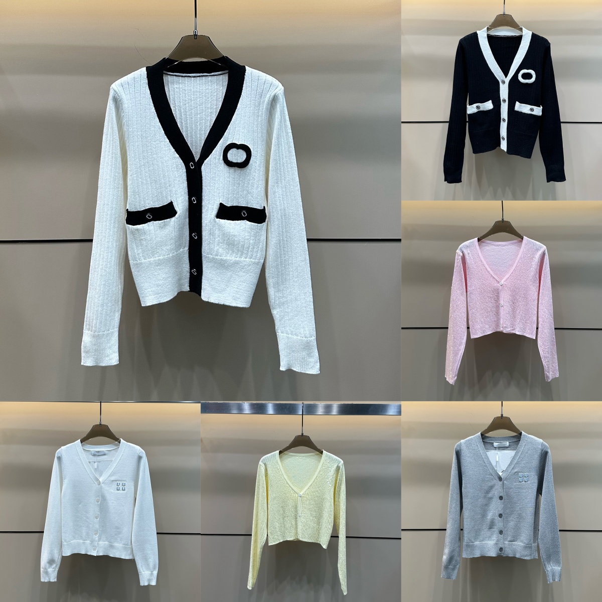 Designer Women Casual Cardigan V Neck Embroidery Patchwork Cropped Sweaters Autumn Holiday Street Stylish Vintage Jumpers