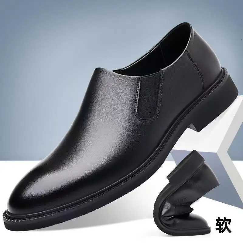 2025 Luxury Brand Mens Leather Loafers Dress Shoes Formal Breathable Slip Black Driving Shoes Plus Size 38-48 XJ250801