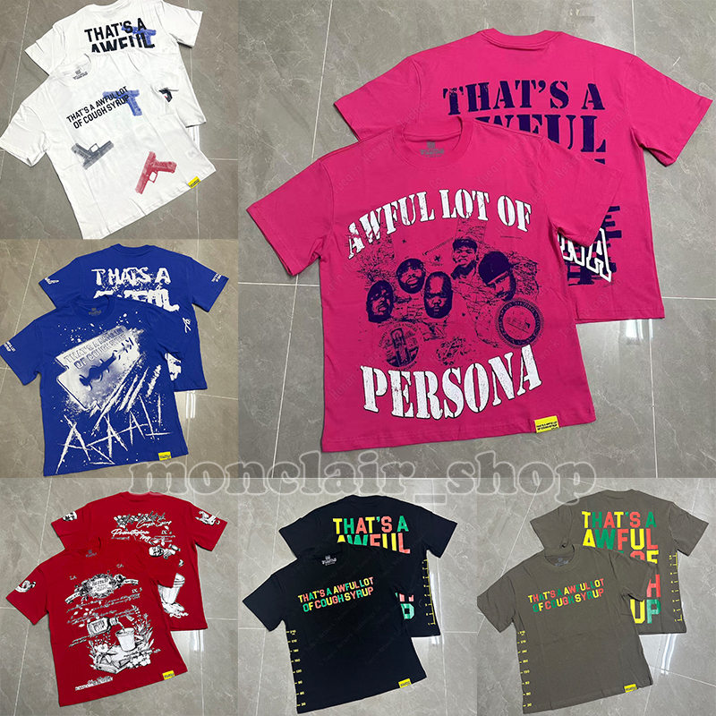 CHIEFIN HEAVILY designer t shirt graphic tee shirts High-version coughsyrup hip-hop short-sleeved American streetwear brand shirts-image-941232247