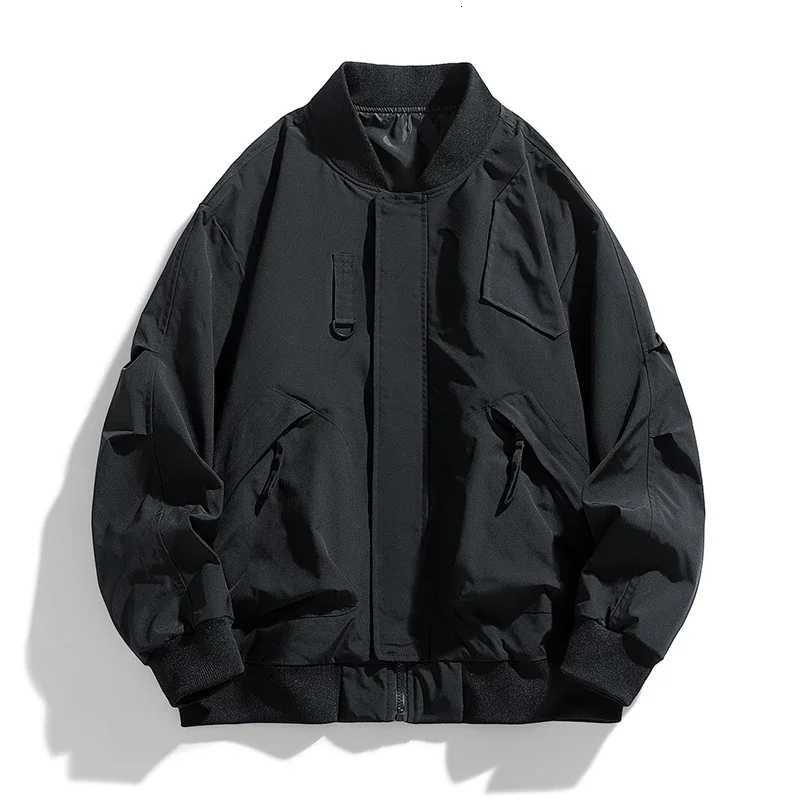 8XL Mens Loose Fashion Coat Bomber Jacket Spring Autumn Casual Jacket Mens Workwear Cargo Jackets High Street Outerwear XJ250801