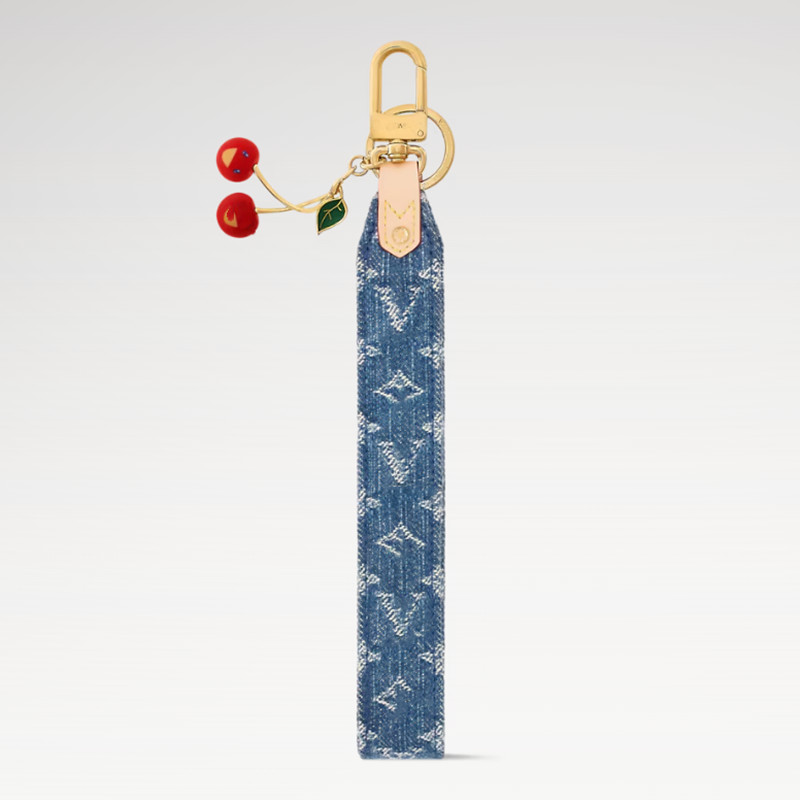 With BOX Designer Keychains Denim CERISE Luuxry Women Bag Charm Accessories Fashion Lanyards Keychain Fashion Accessories