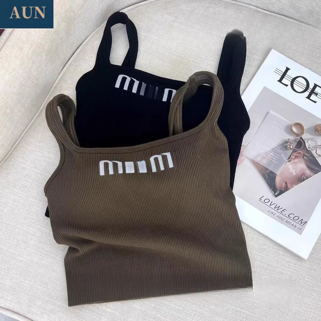 womens tanks top designer women tank tops luxury vest sleeveless camis pure cotton fashionable knitted camisole tees 25