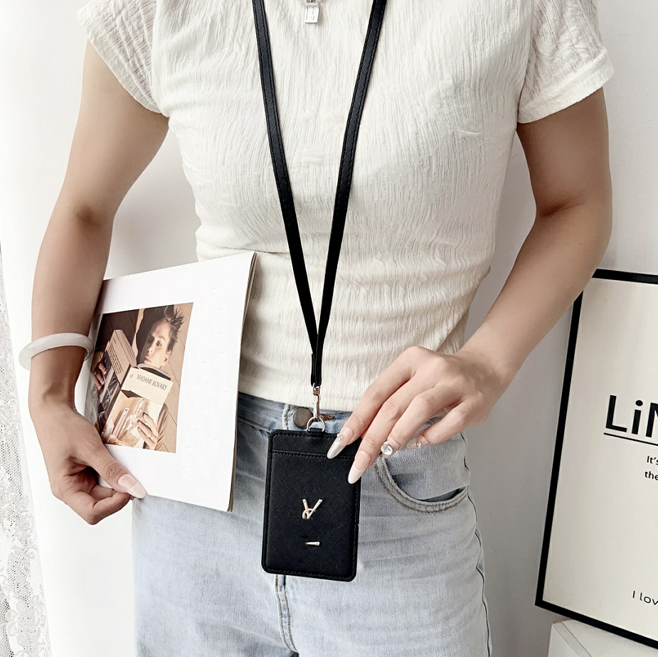 Designers Keychain Wallet id badge holder Lanyards For Name Tags Work Card Key Keychain Luxury Letters Work Badge To Store Your Work ID Lanyards 9 C